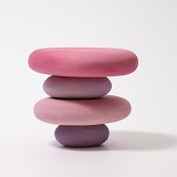 Grimms - byggesæt - flamingo pebbles - rosa nuancer