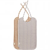 Haps Nordic - hagesmække - 2-pak - stribet lavender/terracotta