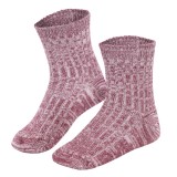 Living Crafts - sokker - uld & bomuld - bordeaux melange
