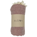 Algan - Elmas badelagen - 100x180 cm. - dark terracotta