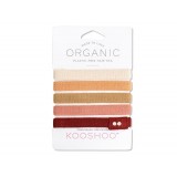 Kooshoo - økologiske hårelastikker - 5 stk. - ginger