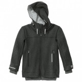 DISANA - outdoor jacket - uldjakke i kogt uld - antracit
