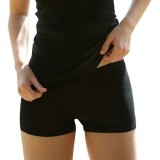 Engel - dame hotpants - uld & silke - sort