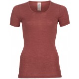 Engel - dame kortærmet t-shirt - uld & silke - kobber