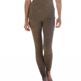 Engel - dame leggings - uld & silke - valnød