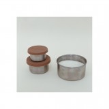 Haps Nordic - steel trio - small - terracotta