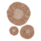 Haps Nordic - 3-pak cotton covers - terracotta wave