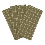 Haps Nordic - stofservietter - 4 stk. - olive check