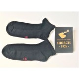 Hirsch - tynde ankelsokker (kun 15 gram) - silke - sort