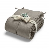 Cocoon - kapok sengerand til babyseng - 70x140 cm. - brown