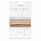 Kooshoo - økologiske hårelastikker - runde - 8 stk. - golden fibres