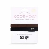 Kooshoo - økologiske hårelastikker - 2 stk. - brun & sort
