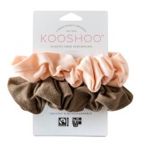 Kooshoo - økologiske hår scrunchie - fersken & valnød
