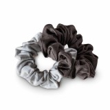 Kooshoo - økologiske hår scrunchie - lys og mørk grå