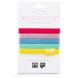Kooshoo - økologiske hårelastikker - 5 stk. - regnbue