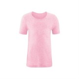 Living Crafts - kortærmet t-shirt - GOTS bomuld - rosa melange