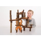 Magic Wood - store byggeklodser med bark - 36 stk. 