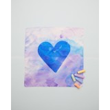 Sarah´s Silks - mini playsilk - Heart Print Blue