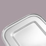 Pulito - madkasse i stål - lufttæt - medium