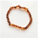 rav armbånd - voksen - poleret cognac - 22 cm.
