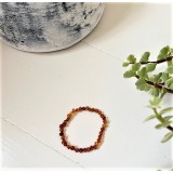 rav armbånd - voksen - poleret cognac - 22 cm.