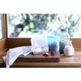Stasher Bag - silikonepose - stand-up - mini - aqua