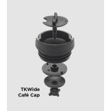 Klean Kanteen - TKWIDE- termoflaske 473 ml. - café cap - stål