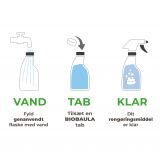 BioBaula - økologisk badrengøring - 3 tabletter