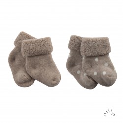Popolini - futter - nyfødt - sand - 2 par