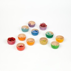 Grapat - 12 skåle i forskellige farver