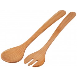 Biogan - salatbestik - 35 cm. - kirsebærtræ