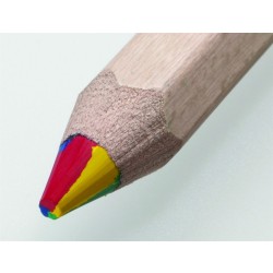 Stockmar - tyk farveblyant m. 4 farver - sekskantet