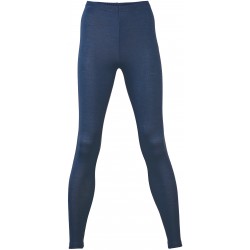 Engel - dame leggings - uld & silke - marineblå