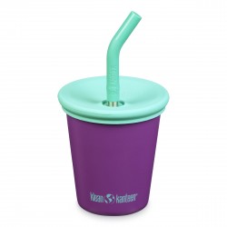 Klean Kanteen - kids cup - straw lid - sparkling grape