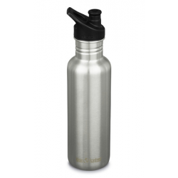 Klean Kanteen - 800 ml. - børstet stål - sportscap