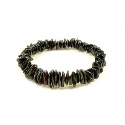 Rav armbånd - voksen - chips - cherry - 18 cm.