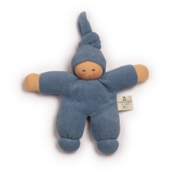 Nanchen - dukke -17 cm. - blå